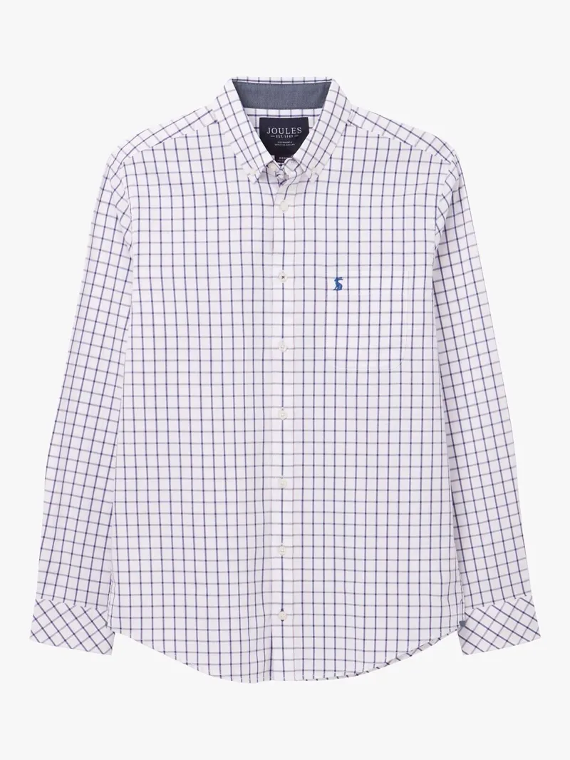 Joules Welford Classic White and Pink Stripe Shirt